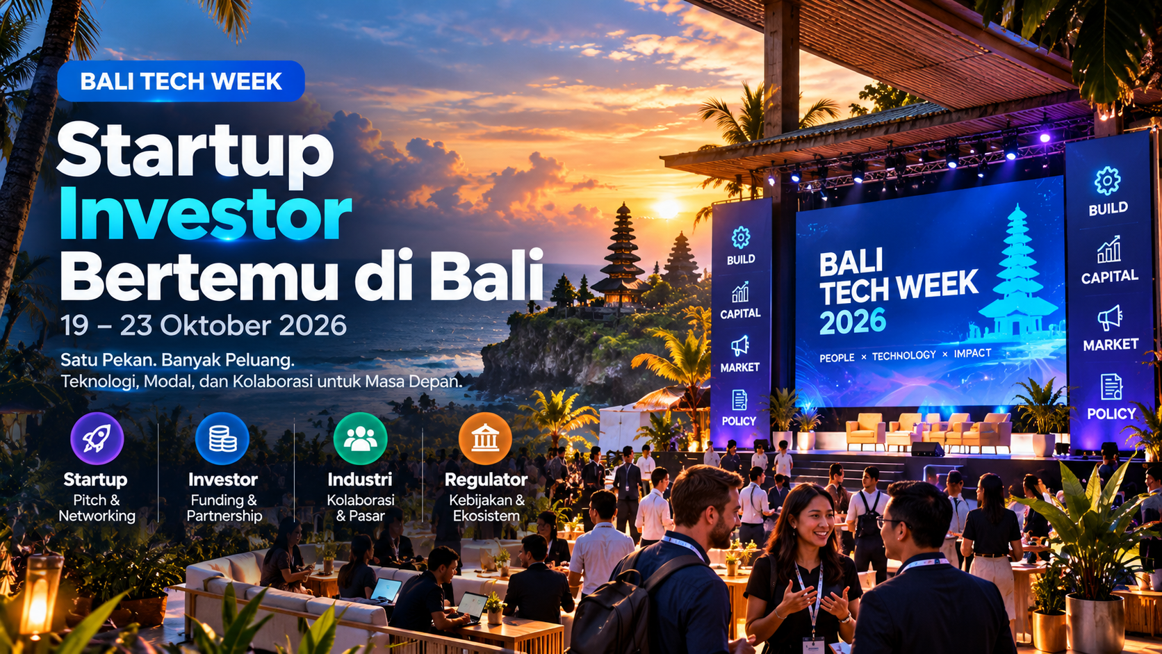Wajib Catat, Bali Tech Week 19–23 Oktober Satukan Startup dan Investor 1 Wajib Catat, Bali Tech Week 19–23 Oktober Satukan Startup dan Investor